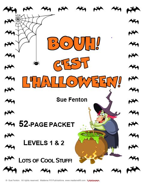 BOUH! C'est l'Halloween! French Activity Packet - Click Image to Close