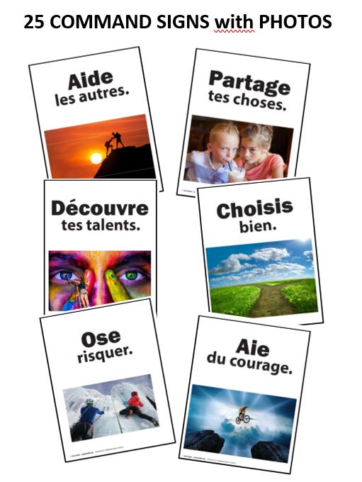 THOUGHTFUL COMMANDS in FRENCH - Click Image to Close