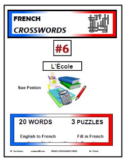 CROSSWORDS, #6 - L'École