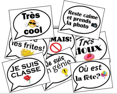 FRENCH PHOTO BOOTH SIGNS - Click Image to Close