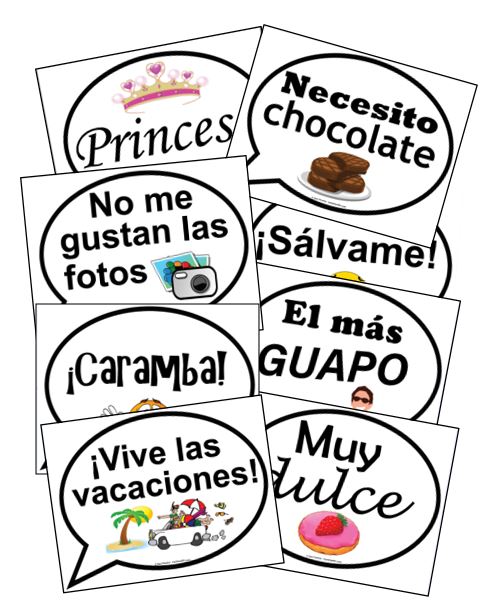 SPANISH PHOTO BOOTH SIGNS - Click Image to Close