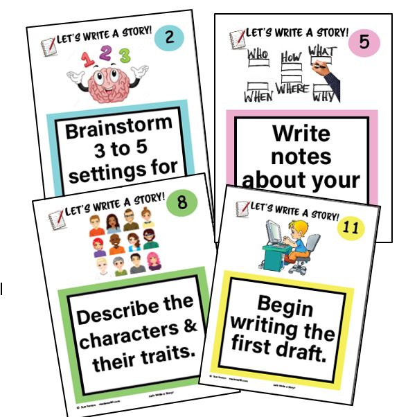 Let's Write a Story (20 signs to display) - Click Image to Close