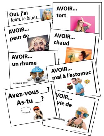 AVOIR IDIOM SIGNS