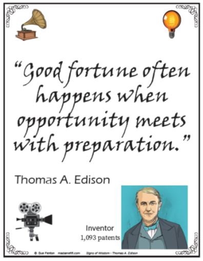 Signs of Wisdom: People - Thomas Edison