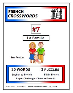 CROSSWORDS, #7 - La Famille