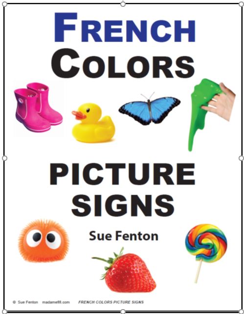 French Colors Picture Signs